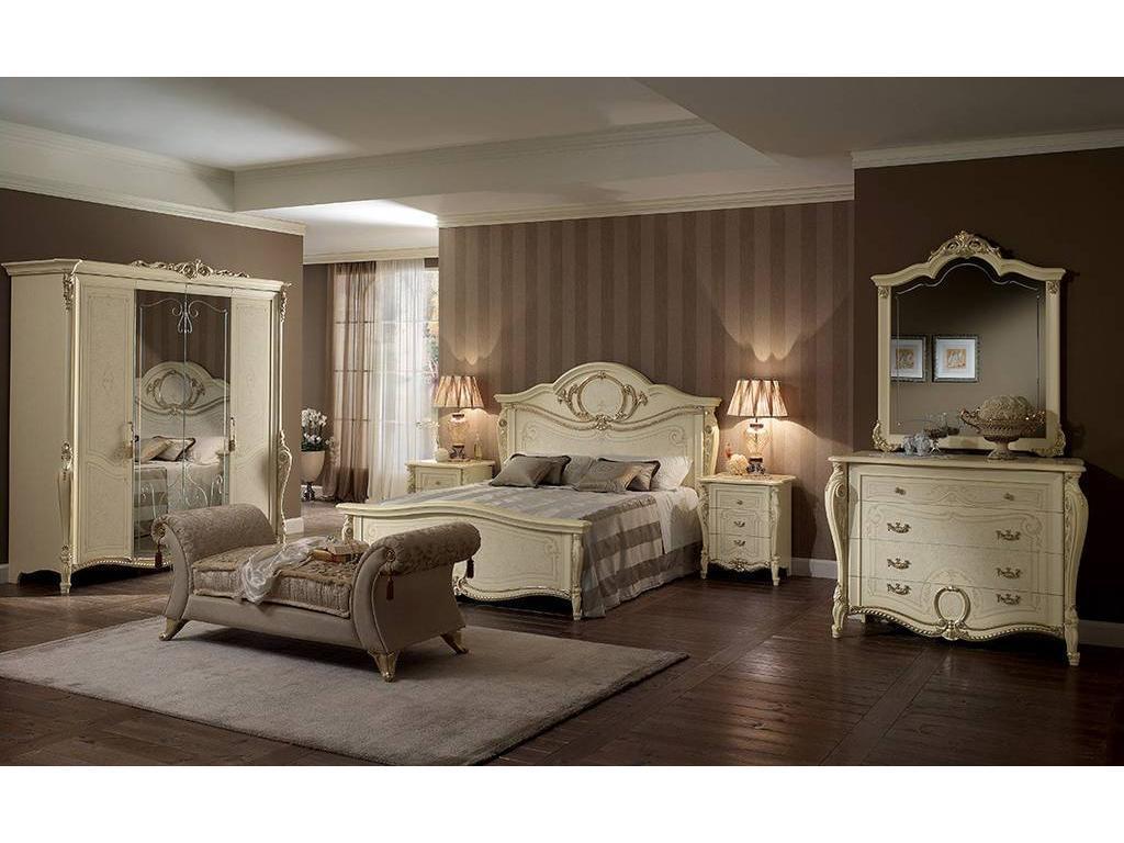 спальня классика Arredo Classic Tiziano  (слоновая кость, золото)