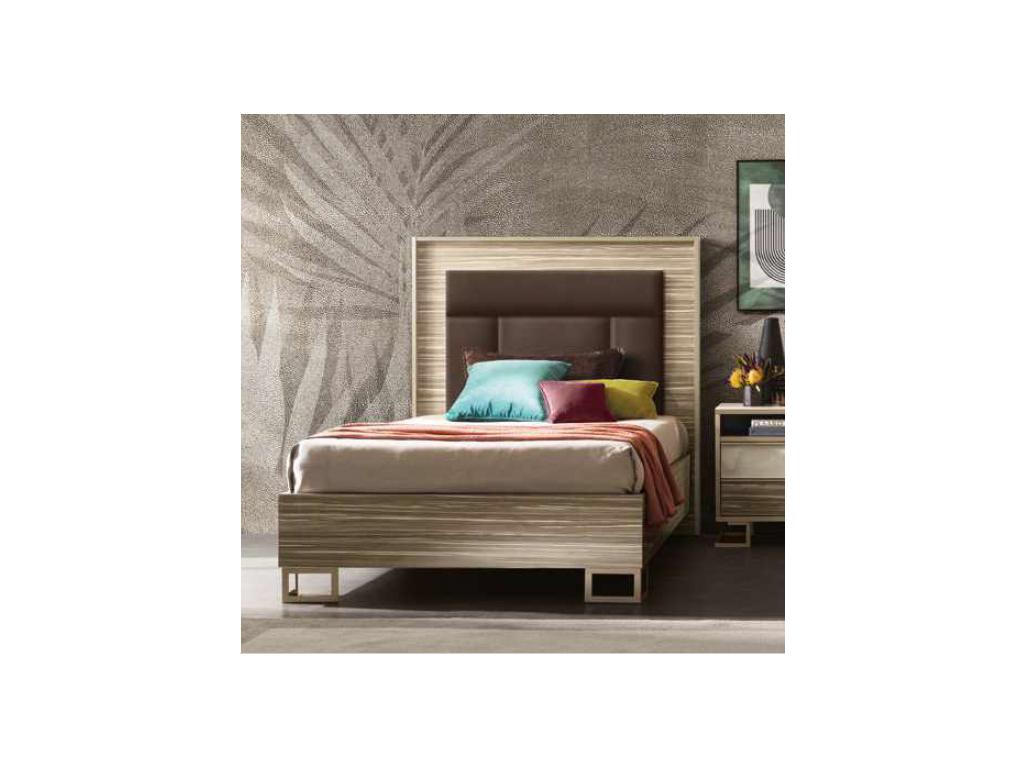 кровать односпальная Arredo Classic Luce 120х190 мягкая (светлый)
