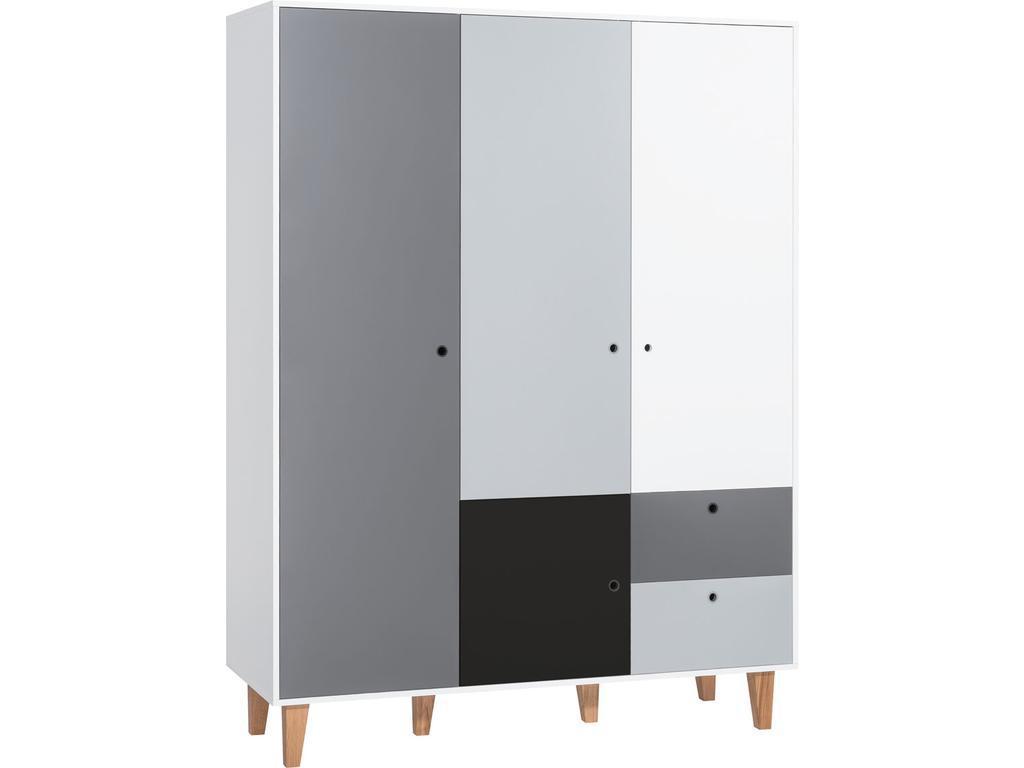шкаф 3-х дверный Vox Concept  (белый B,G,S,CZA)