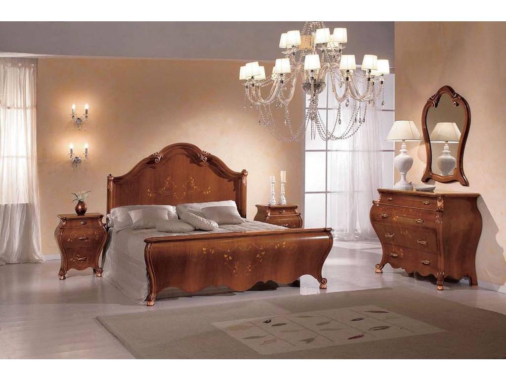 спальня классика Tarocco Vaccari Paradise  (орех, золото)
