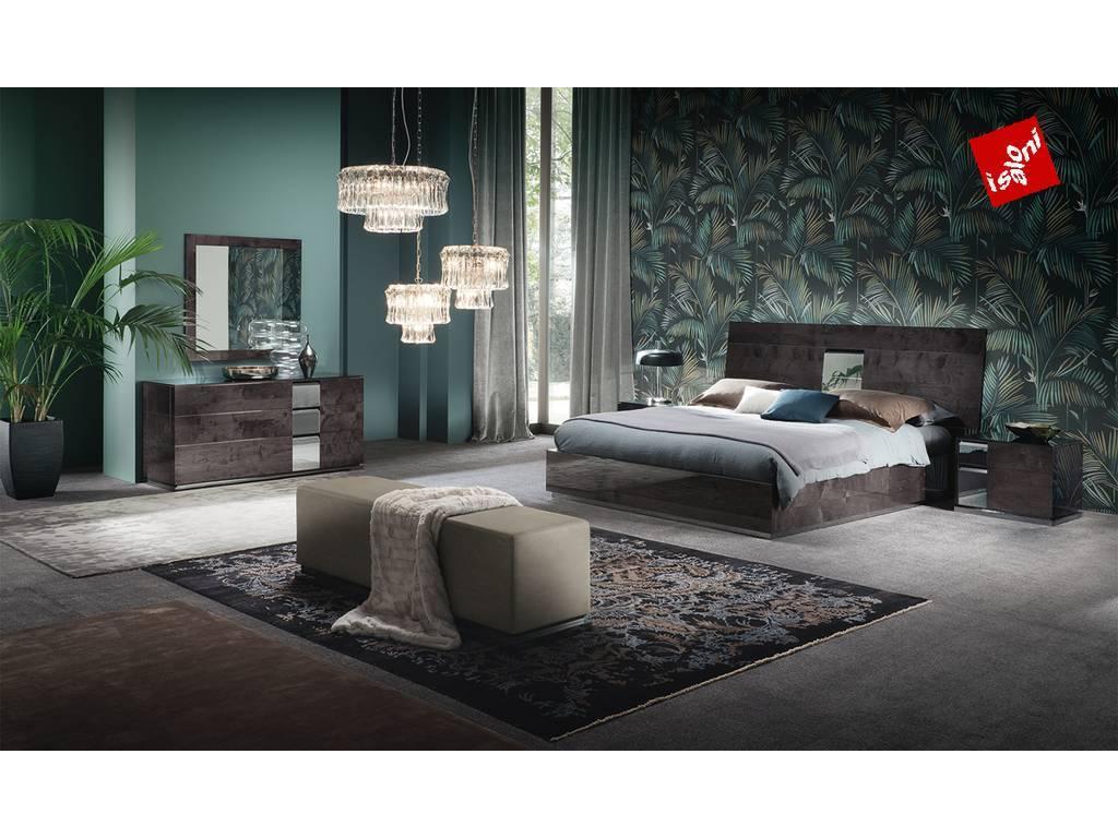 спальня современный стиль ALF Heritage  (dark velvet birch high gloss)