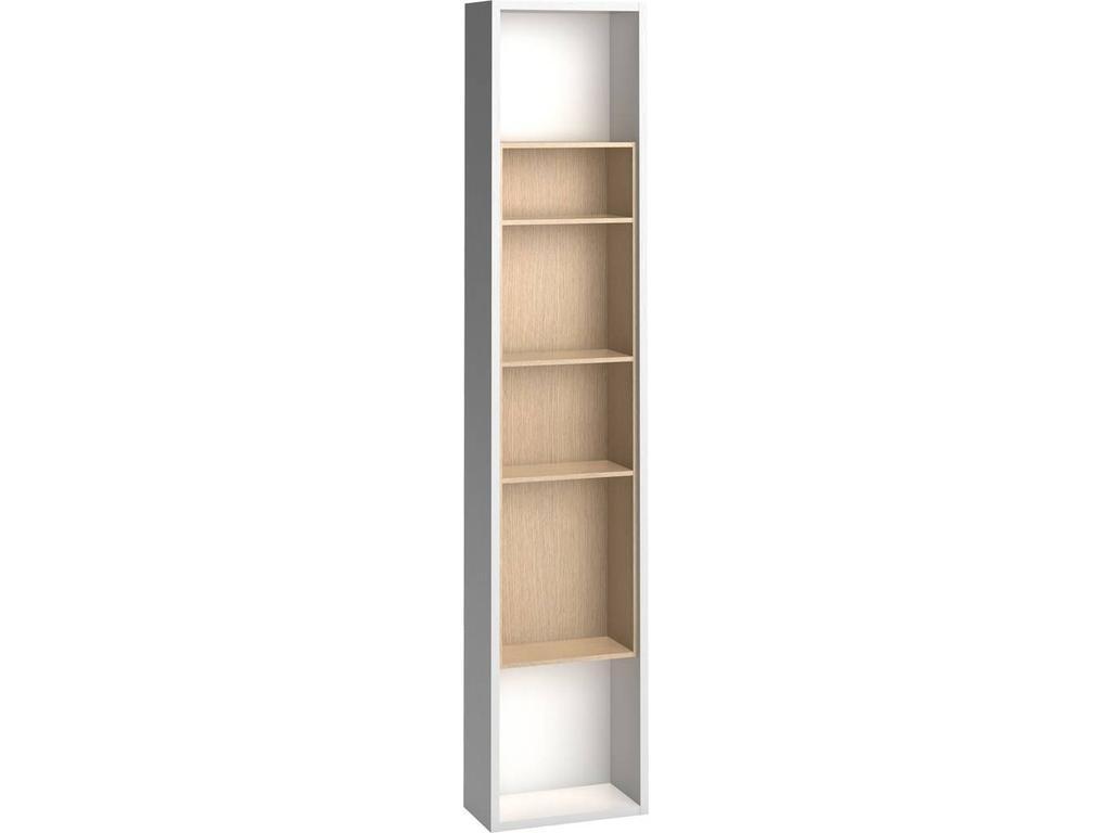 шкаф книжный Vox 4YOU приставной высокий (белый, дуб)