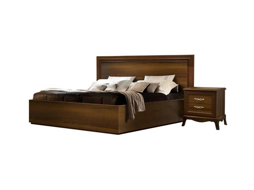 кровать двуспальная ЯМ Амели 180х200 (коричневый)