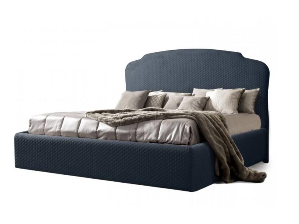 кровать двуспальная ЯМ Римини 140х200 с подъемным механизмом (синий)