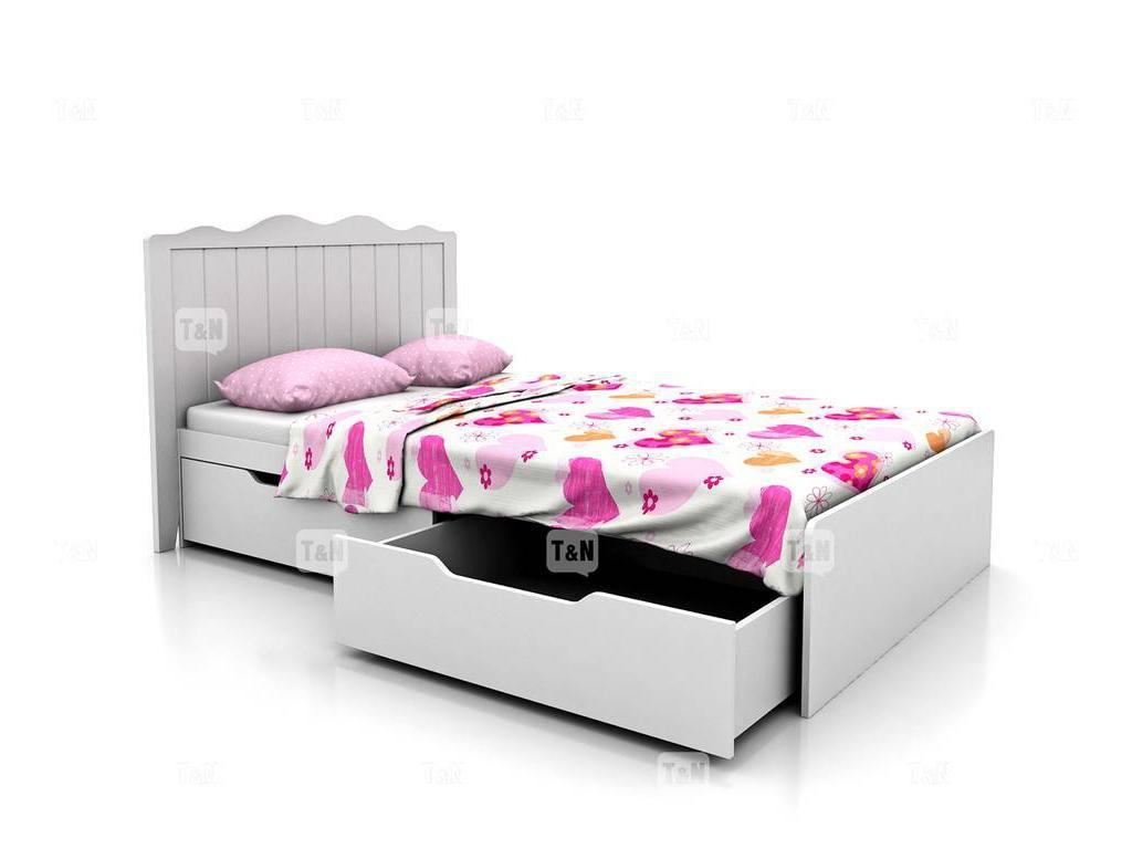 кровать детская Tomyniki Grace с ящиками (белый)
