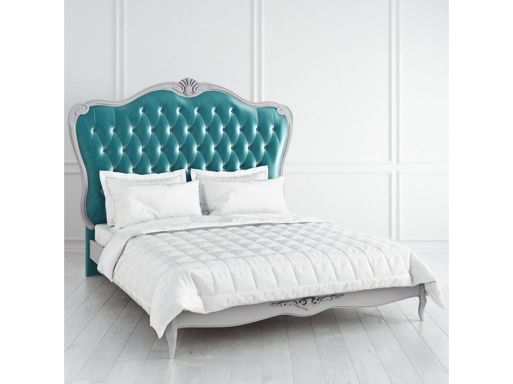 кровать двуспальная Latelier Du Meuble Atelier Home 160х200 (серо-бежевый, серебро)