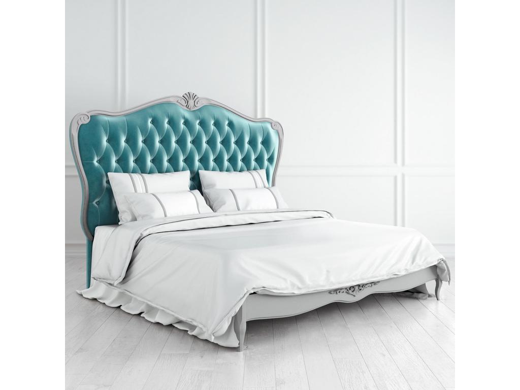 кровать двуспальная Latelier Du Meuble Atelier Home 180х200 (серо-бежевый, серебро)