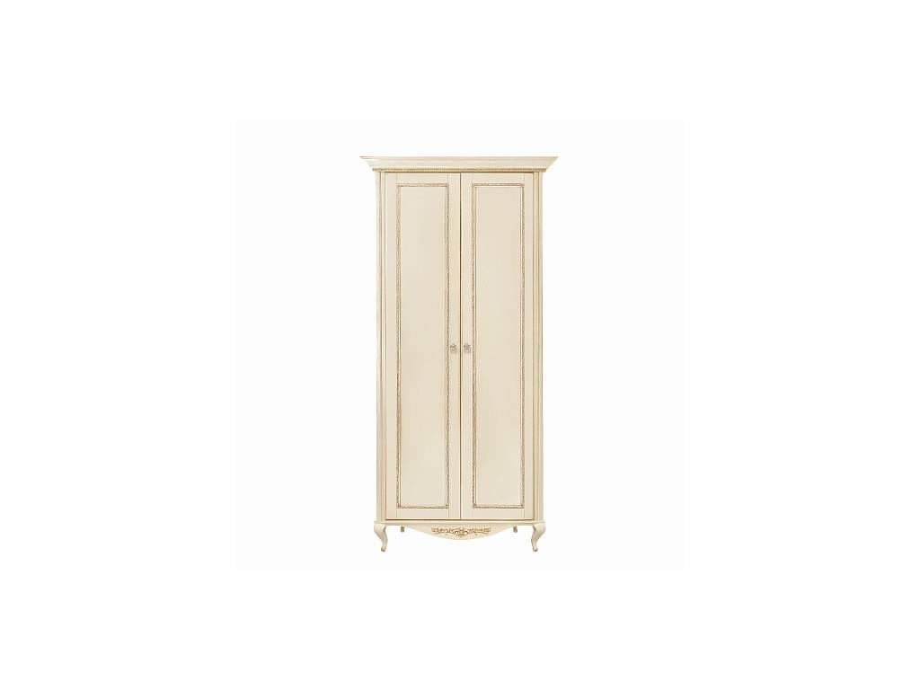 шкаф 2-х дверный Timber Неаполь  (ваниль, золото)