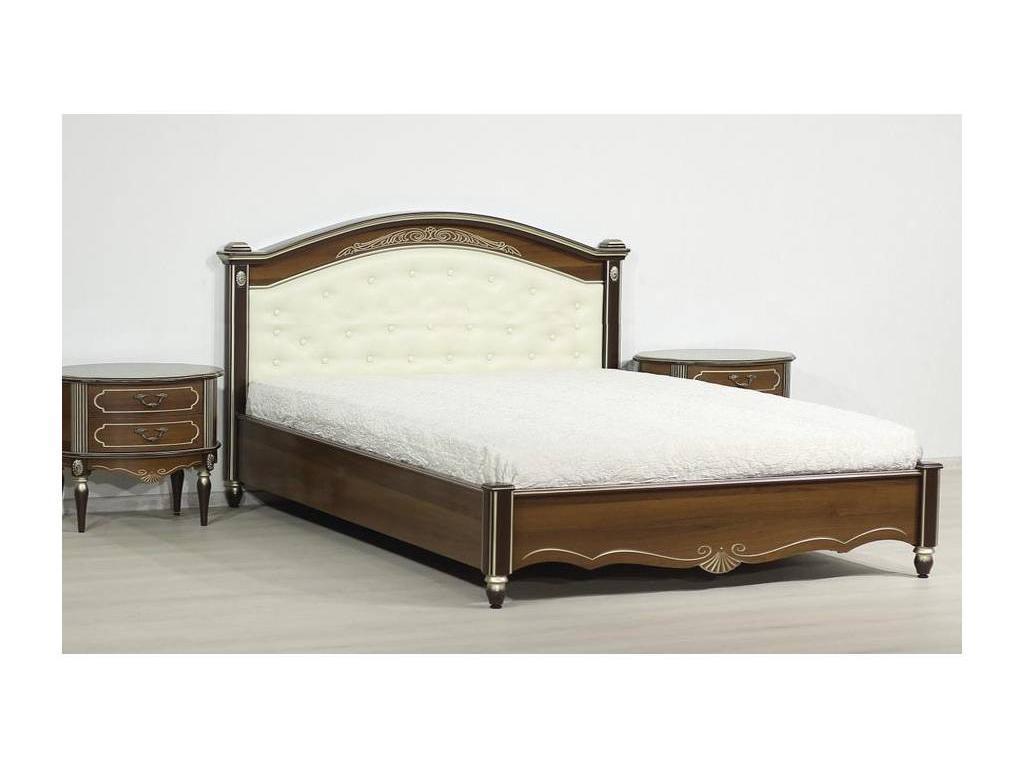 кровать двуспальная Юта Палермо 160х200 с высоким изголовьем (ночь пегассо)