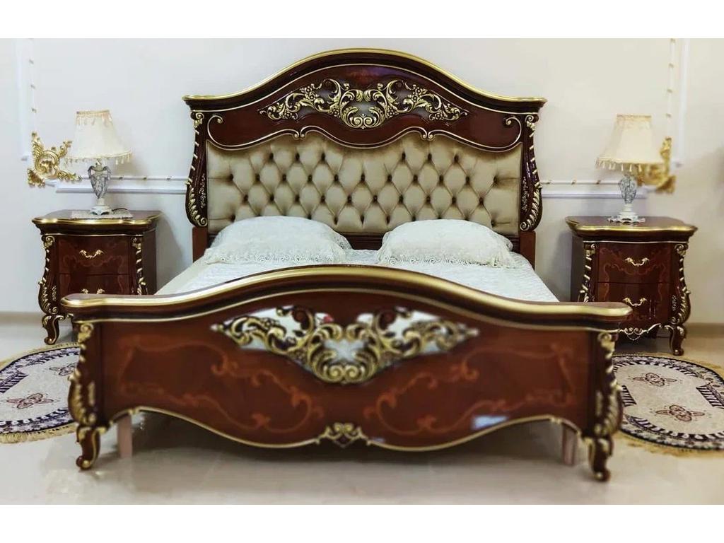 спальня барокко FurnitureCo Вивальди  (орех)