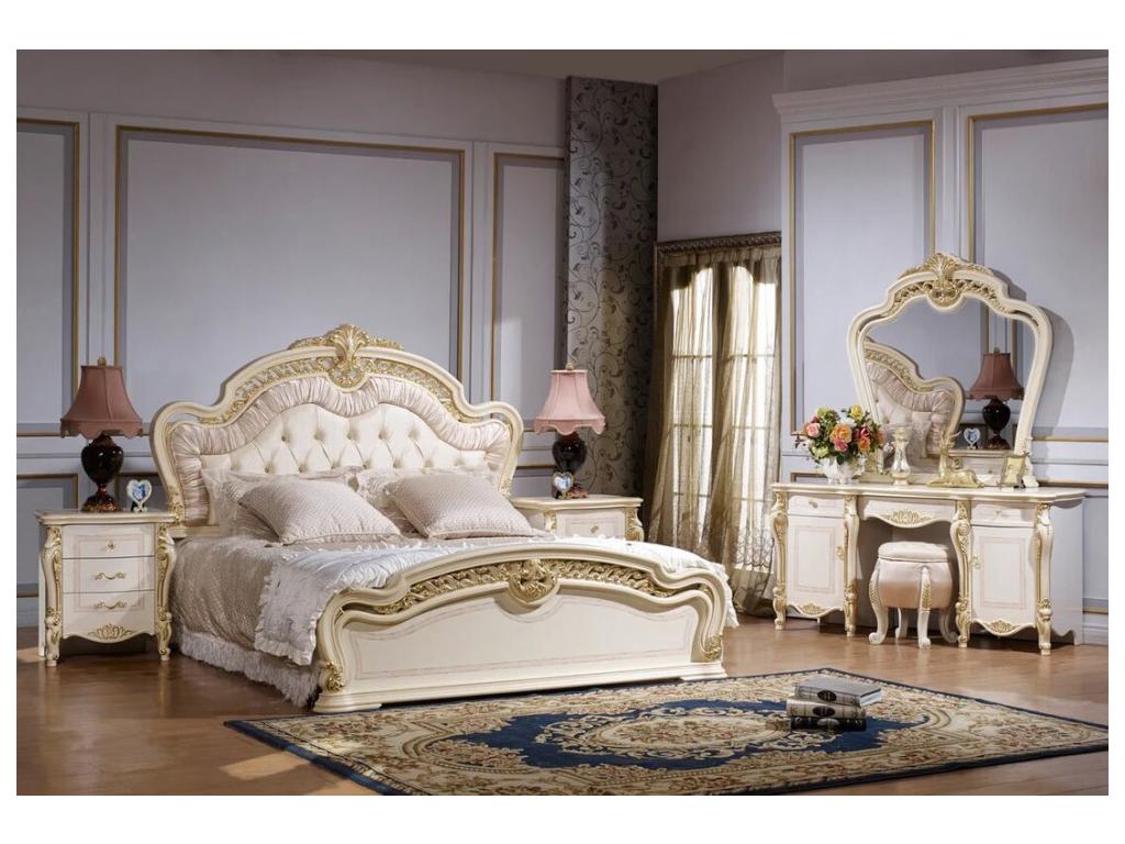 спальня барокко FurnitureCo Джульетта  (бежевый)