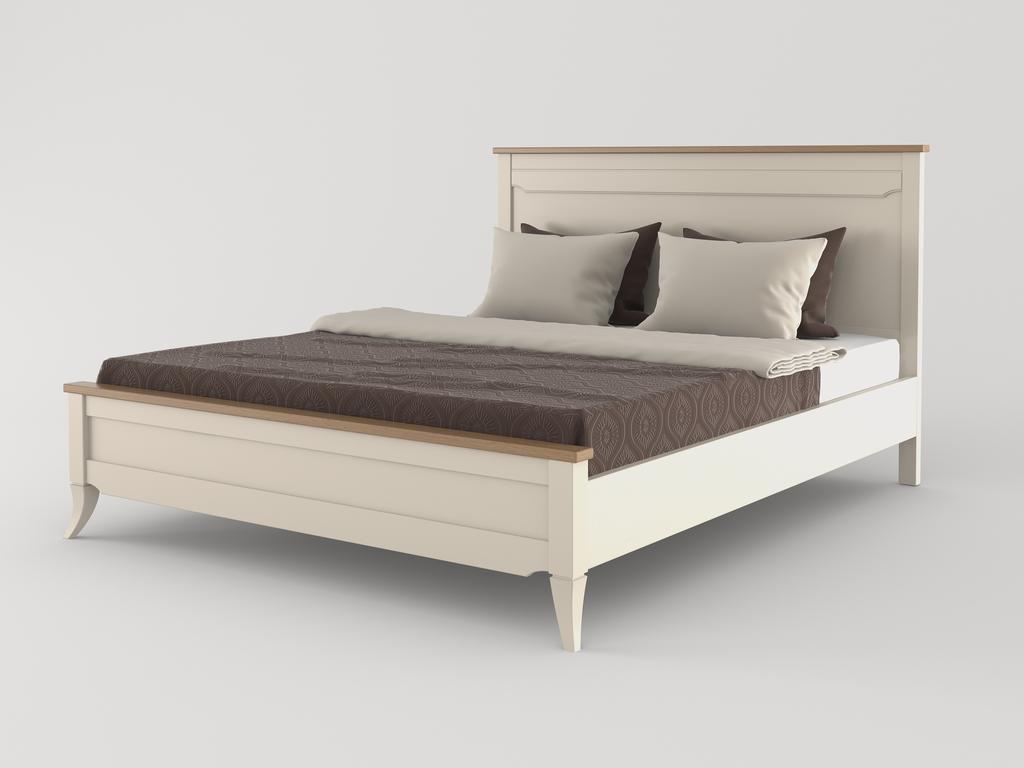 кровать двуспальная МастМур Римини 160х200 (ваниль)