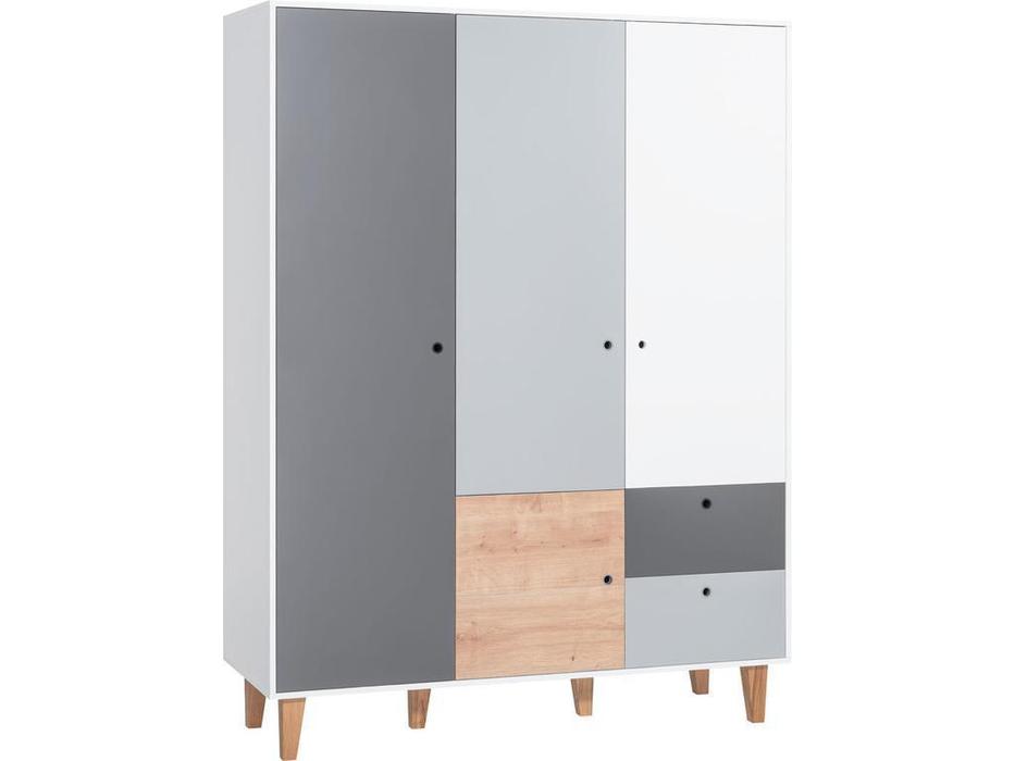 шкаф 3-х дверный Vox Concept  (белый,графит,серый,дуб)