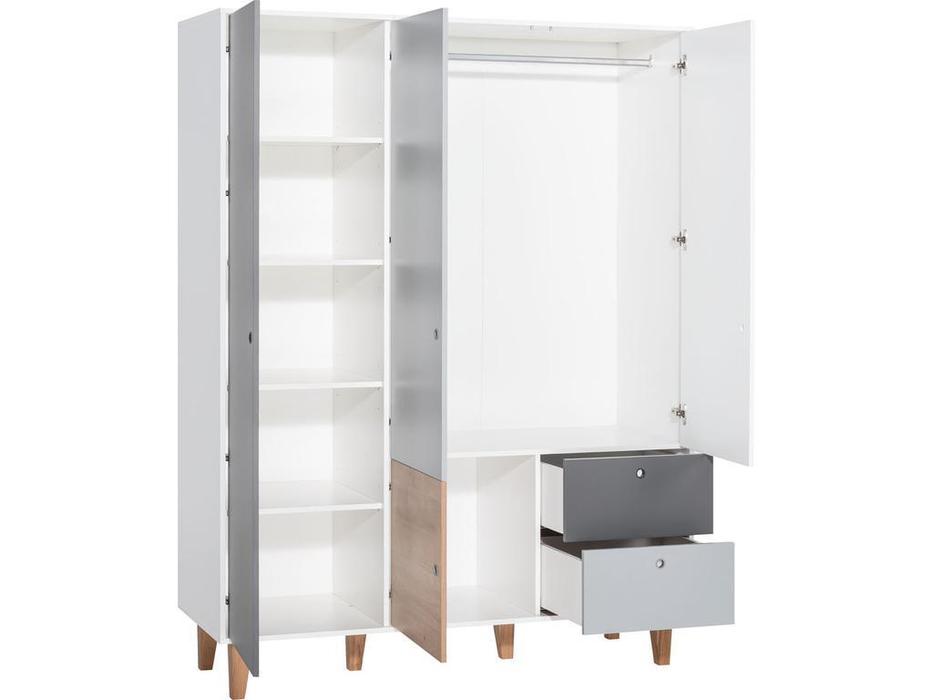 шкаф 3-х дверный Vox Concept  (белый,графит,серый,дуб)