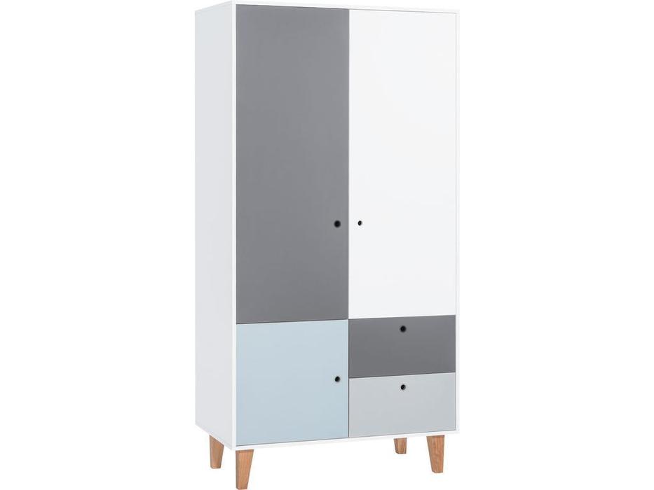 шкаф 2-х дверный Vox Concept  (белый,графит,серый,голубой)
