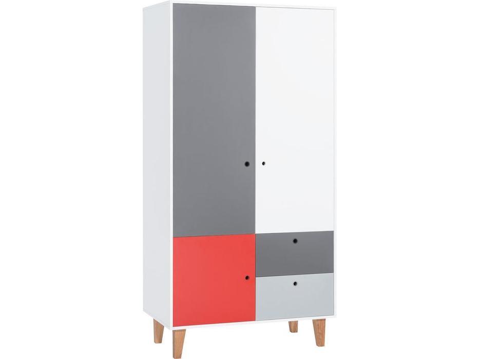 шкаф 2-х дверный Vox Concept  (белый,графит,серый,красный)