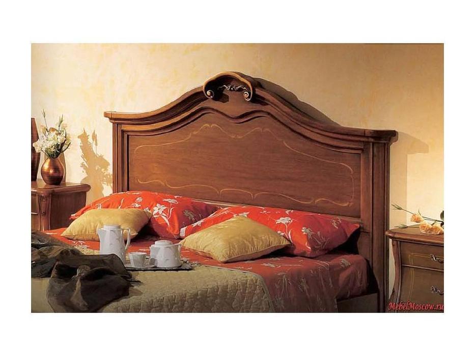 кровать двуспальная Tarocco Vaccari Tulipano  (орех, золото)