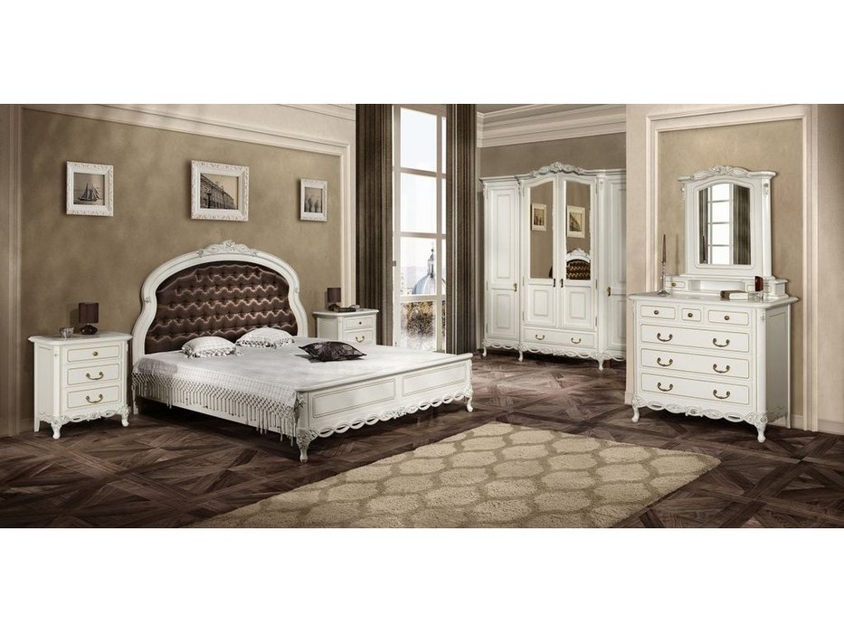 кровать двуспальная Simex Флора 180х200 (Цвет)