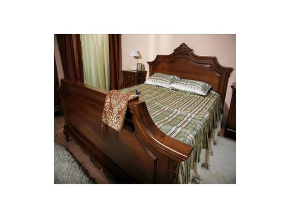 кровать двуспальная Simex Роял 180х200 (орех)
