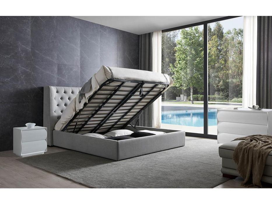 кровать двуспальная ESF GC1726 160х200 с подъемным механизмом (серый)