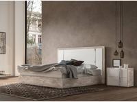 кровать двуспальная Status Treviso 184х203 (белый, серый)