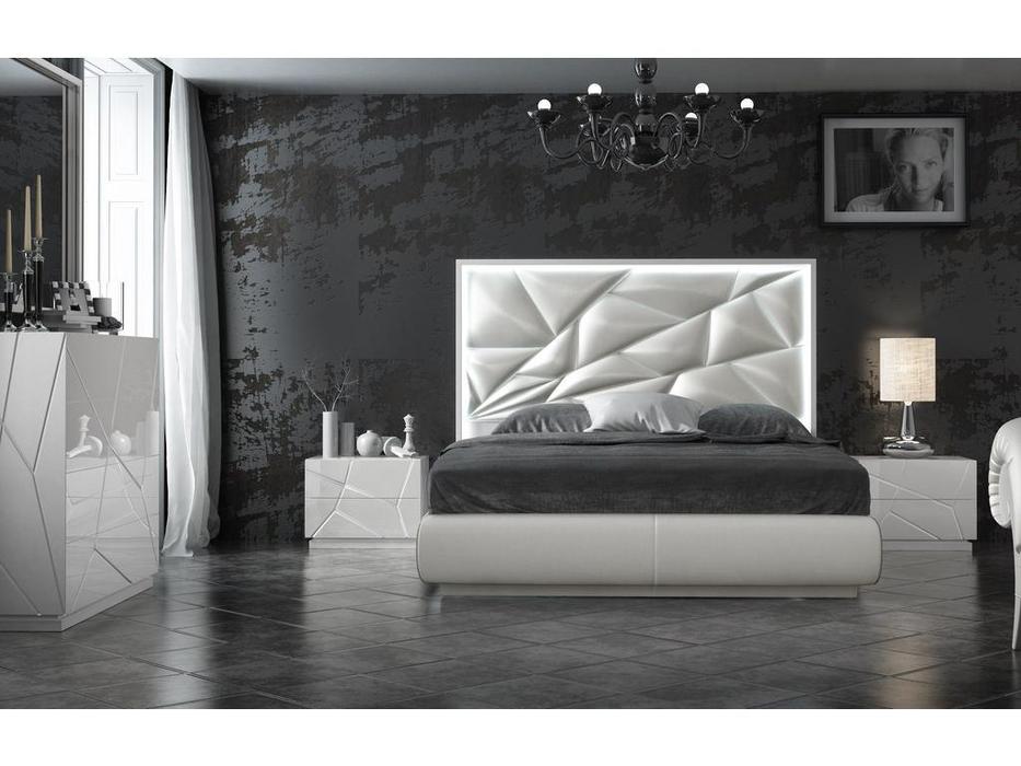 кровать двуспальная Franco Furniture KIU 1243 180х200 (белый)