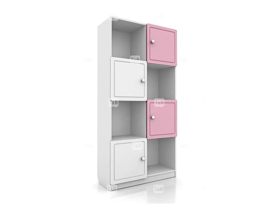 шкаф книжный Tomyniki Michael  (белый, розовый, зеленый, беж)