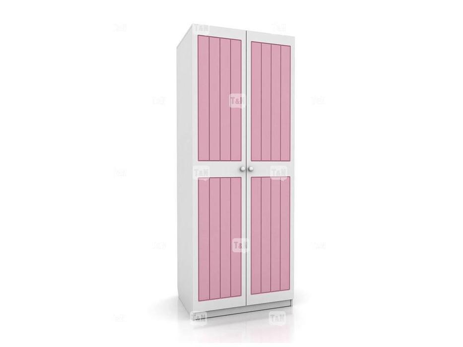 шкаф 2-х дверный Tomyniki Robin  (белый, розовый, голубой)
