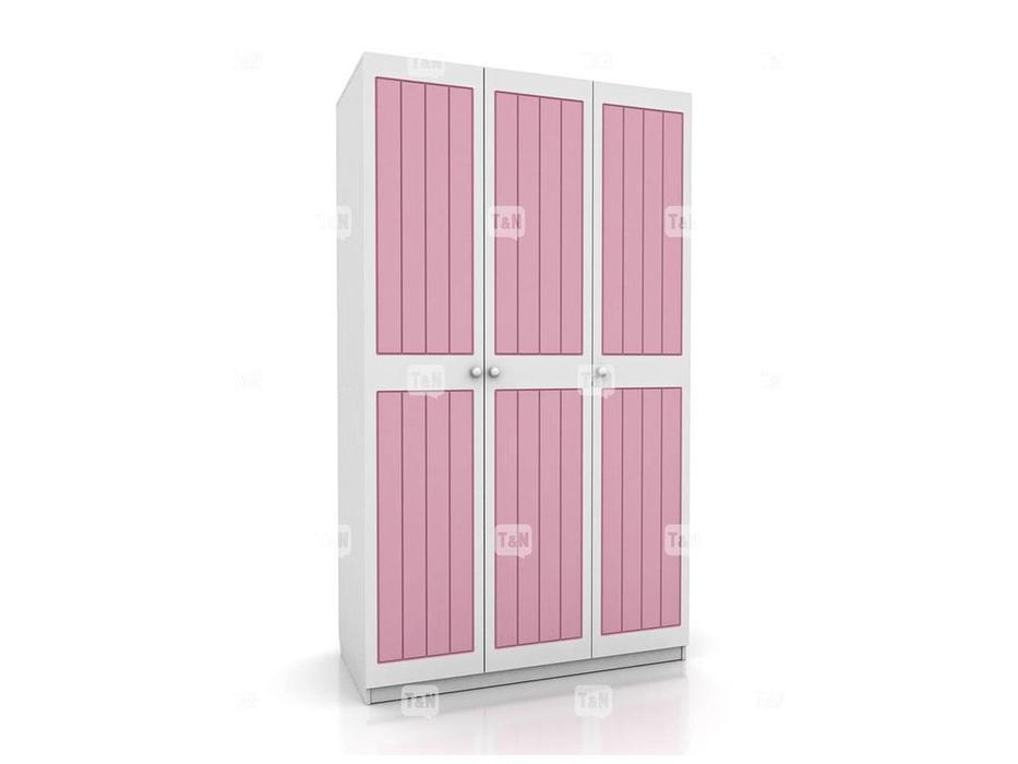 шкаф 3-х дверный Tomyniki Robin  (белый, розовый, голубой)