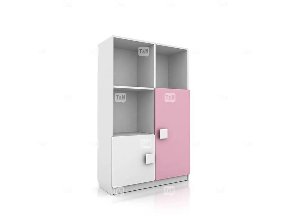шкаф книжный Tomyniki Tracy  (цвет дуба, розовый, салатовый, голубой)