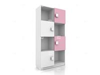шкаф книжный Tomyniki Tracy  (цвет дуба, розовый, салатовый, голубой)