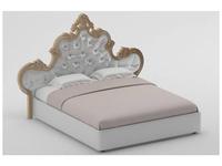 кровать двуспальная Флоренция Дольче Вита с подъемным механизмом 160х200 (белый, золото)