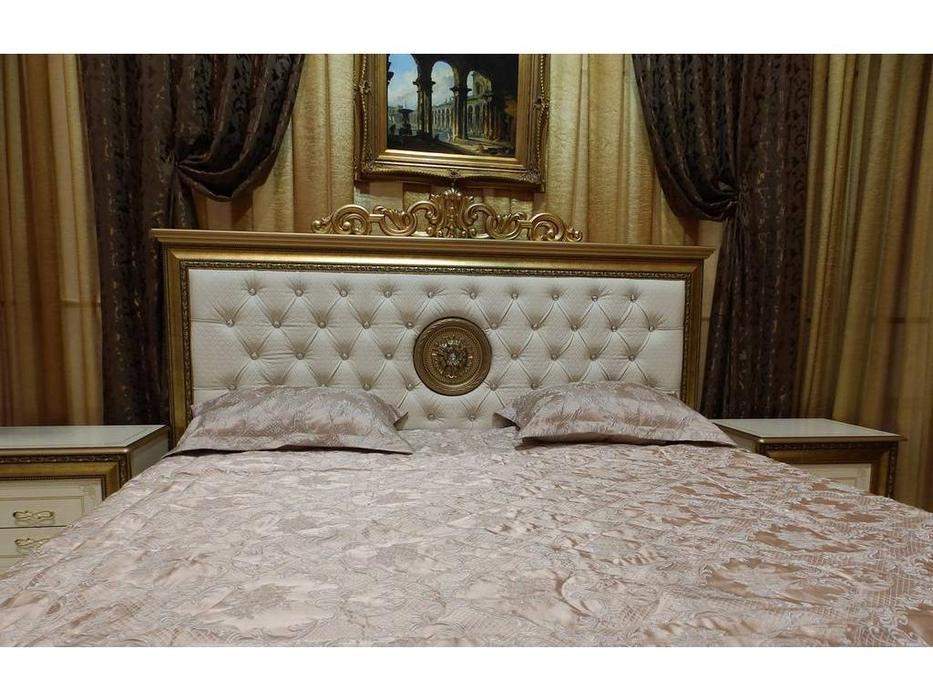 кровать двуспальная Мэри Версаль 160х200 (слоновая кость)