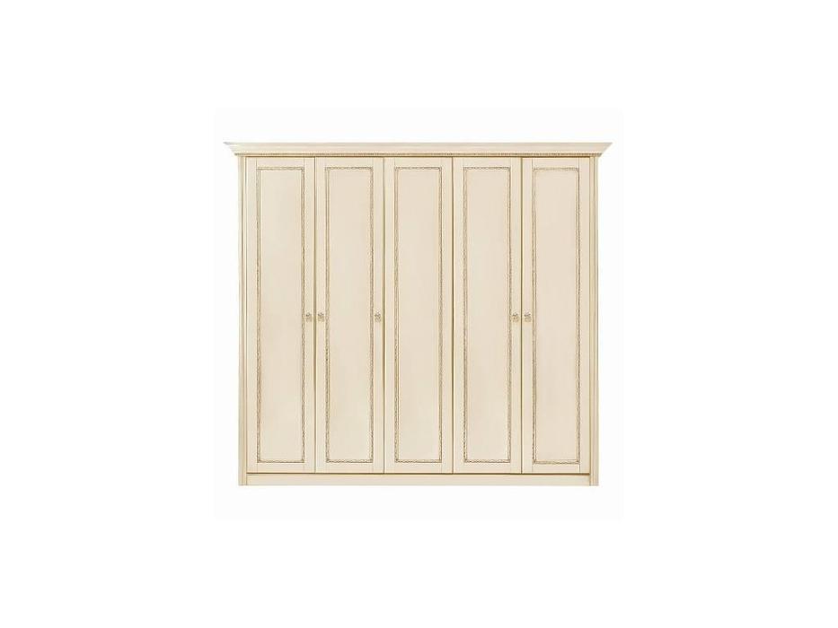 шкаф 5-ти дверный Timber Палермо  (ваниль, золото)