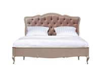 кровать двуспальная Timber Портофино 160x200 с мягким изголовьем (крем)