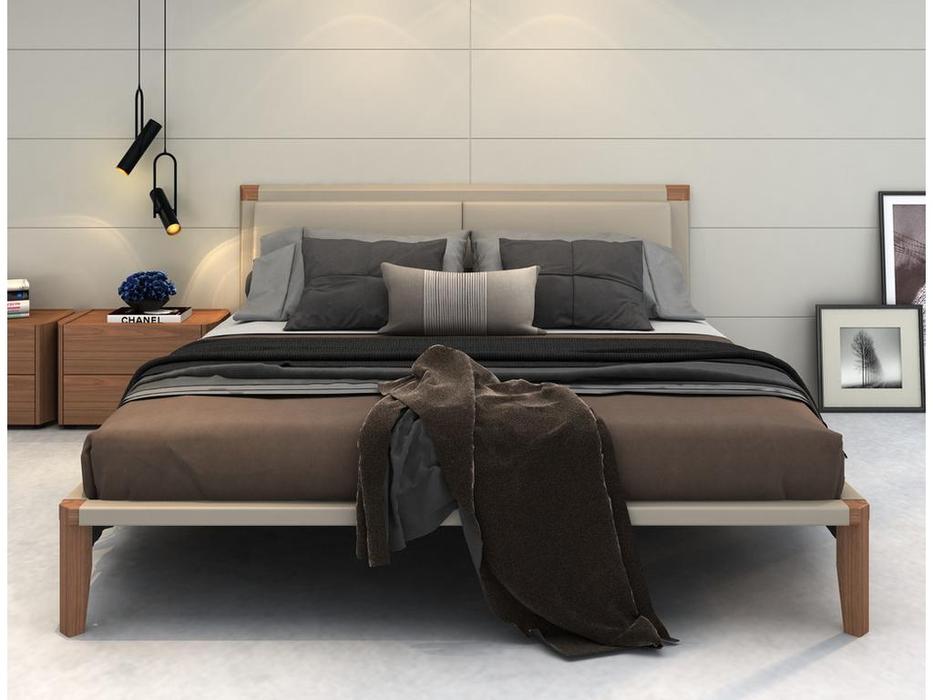 кровать двуспальная Mod Interiors Avila 160х200 (орех, бежевый)