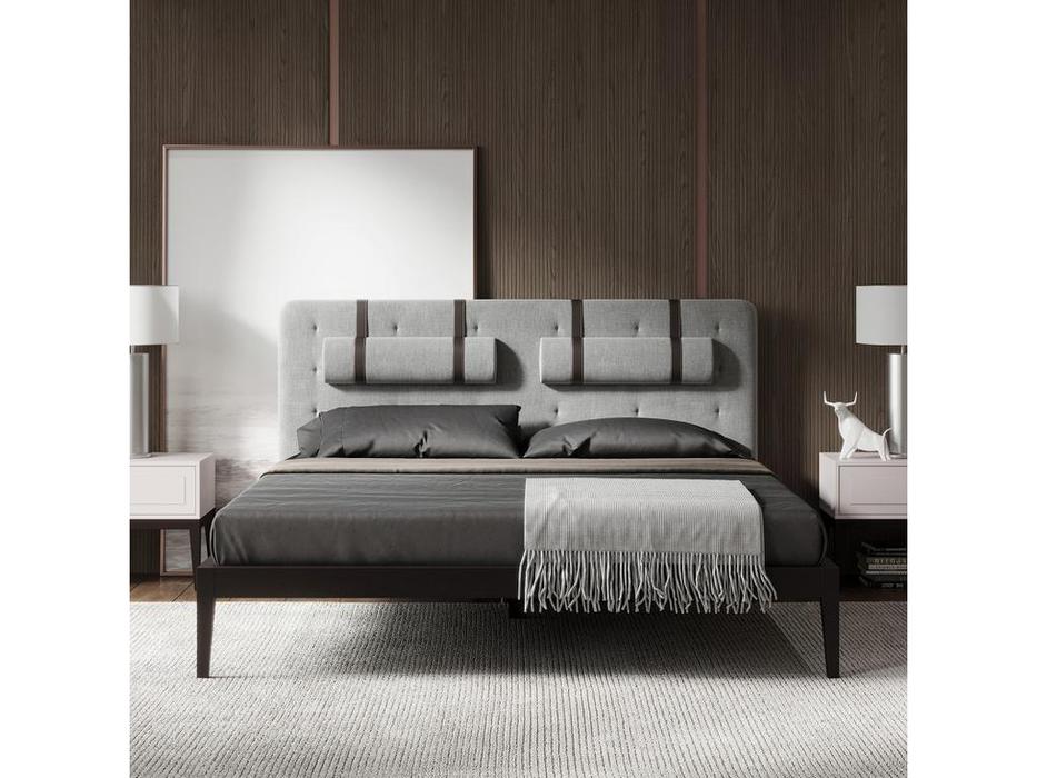 кровать двуспальная Mod Interiors Marbella 180х200 (серый, орех W)