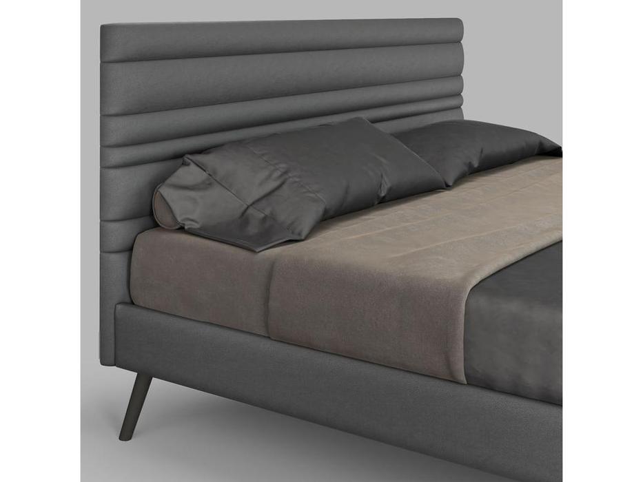 кровать односпальная Mod Interiors Sevilla 140х200 (черный, серый)