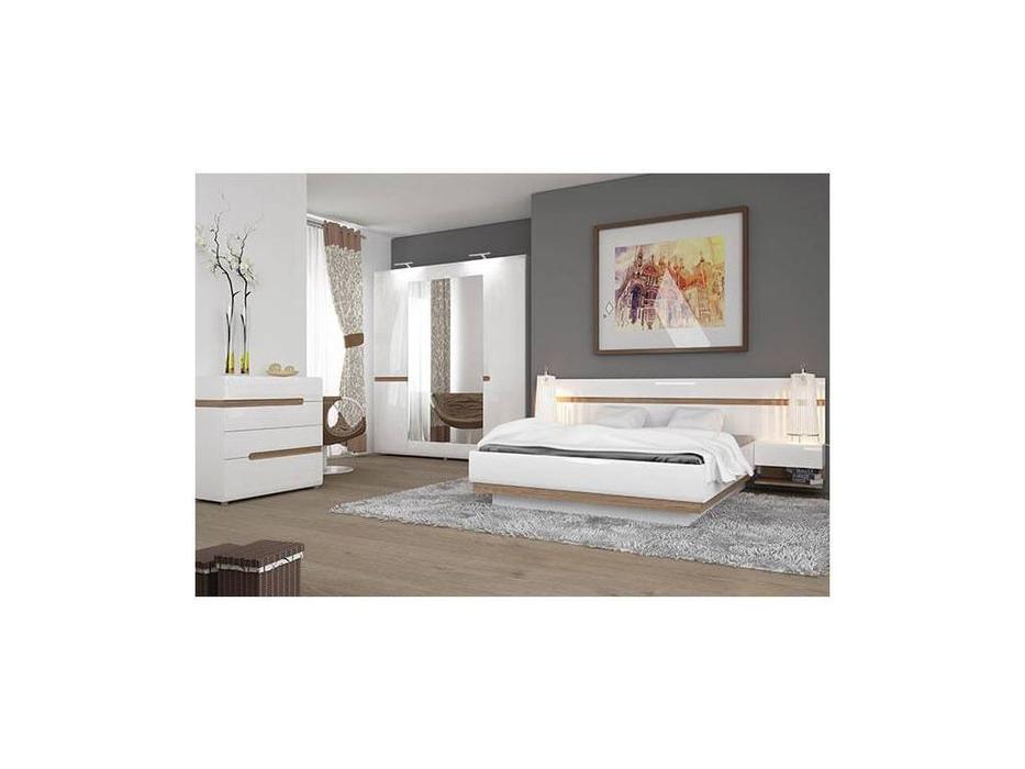 спальня современный стиль Anrex Linate  (белый, сонома)