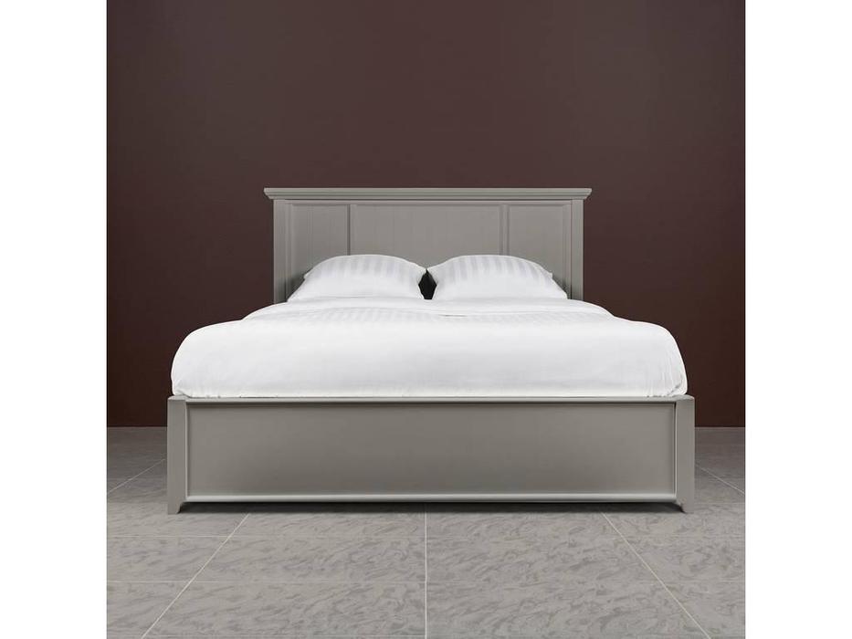 кровать двуспальная RFS Бруклин 160 с подънмным мех-ом (серый)