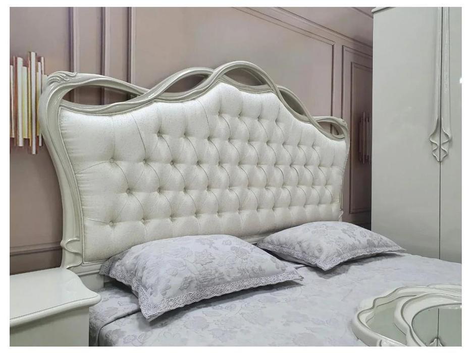 кровать двуспальная FurnitureCo Penelopa 180х200 (жемчуг)
