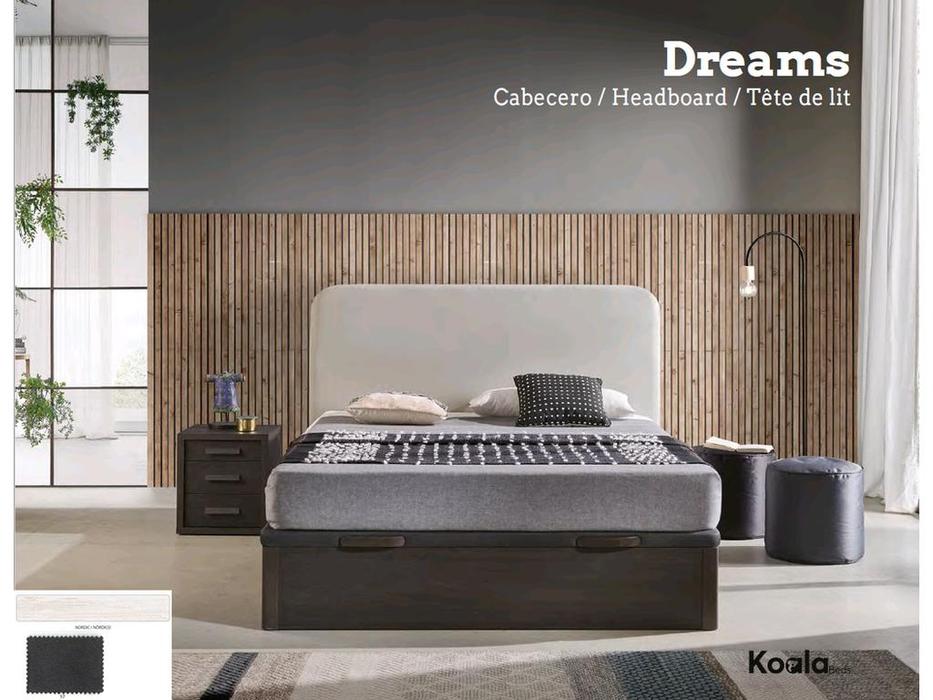 кровать двуспальная Finamar Koala 160х200  с подъемным механизмом (nordico)