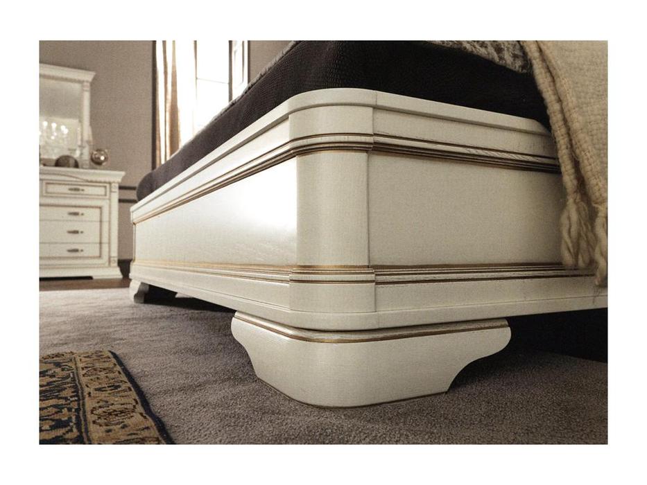 кровать двуспальная Pramo Palazzo Ducale резная 160х200 (белый)